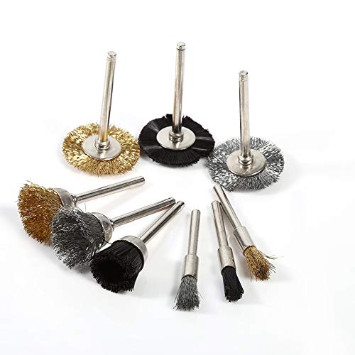 Yesbaby 147pcs Rotary Polishing Tool Set 1/8" Shank Sanding Polish Cutting Accessory Bit