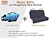 VIVAGLORY Rip Stop Dog Life Vest, Swimming Vest with Handle, Buoyancy for Doggy Puppy, Dog Life Jacket for Swimming & Boating, M, Blue