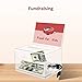 MaxGear Acrylic Donation Box with Lock and Sign Holder Clear Ballot Box with Lock (6.25