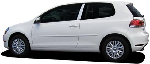 2010-2015 Volkswagen Golf TDI (2 Door) Body Side Moldings Reflex Silver Metallic LA7W/8E