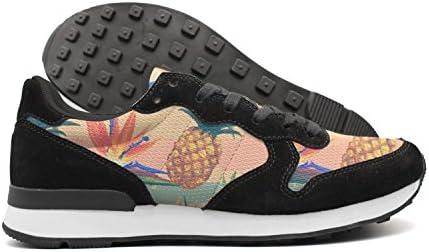 Kijhsaa Tropical Exotic Flowers And Pineapple Men International Running Shoes Low Top