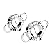 Dumpling Maker,Amytalk 2 Pcs Stainless Steel Dumpling Maker and Dumpling Press for Home Kitchen,Stainless Steel Dough Press Dumpling Pie Ravioli Mold Gyoza Empanada Maker (1 Set, Small+Large)