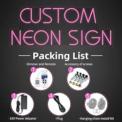 Custom Neon Name Signs for Wedding, DIDALIFE