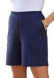 Roamans Women's Plus Size Soft Knit Shorts