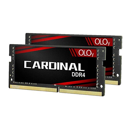 OLOy DDR4 RAM 32GB (2x16GB) 2400 MHz CL17 1.2V 260-Pin Laptop Gaming SODIMM for Intel (MD4S162417IZDC)
