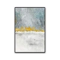 Framed Canvas Wall Art Abstract Color Block Canvas Prints Home Artwork Decoration for Living Room,Bedroom - 16x24 inches