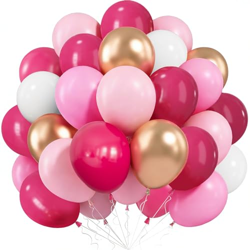 Rose Red Pink and Gold