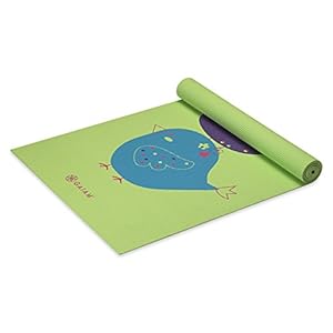 Gaiam Kids Yoga Mat Exercise Mat, Yoga for Kids with Fun Prints – Playtime for Babies, Active & Calm Toddlers and Young…