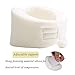 Soft Foam Neck Brace Cervical Collar, Adjustable Neck Support Brace for Sleeping - Relieves Neck Pain and Spine Pressure White Medium