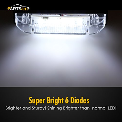 image for Partsam 6X 4 Marine/Boat Slim Line Clear/White LED Utility Strip Light