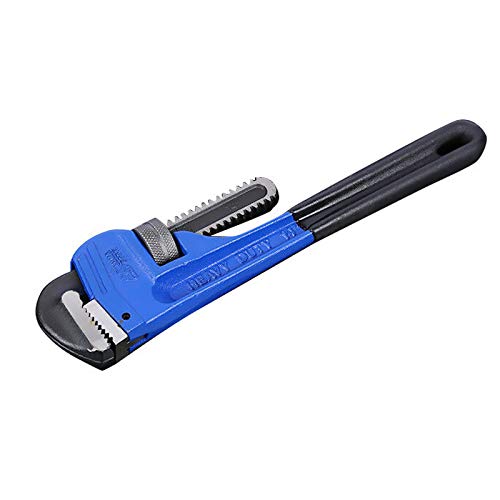 SENRISE Pipe Wrench 8" Plumbing Wrench Heavy Duty Adjustable Shifting Monkey Spanner Tool Metric for DIY Repairing and Plumbing (Maximum Clamping: 55mm)