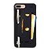 Kroo Expandable Slim TPU Wallet Card & Accessories Case for Apple iPhone 7 Plus - Black