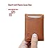 Travel Wallet RFID Blocking Bifold Slim Genuine Leather Thin Minimalist Front Pocket Wallets for Men Money Clip - Made From Full Grain Leather (Dark Caramel)