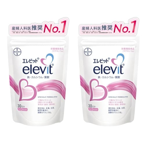 バイエル薬品 エレビット 葉酸 サプリ 90粒×2袋の商品画像