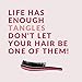 Kerotin Detangler Hair Brush Glides Thru Hair Improving Hair Health & Minimizing Split Ends - Perfect for Travel & Kid Friendly