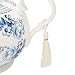 Delton Products English Blue 9.5 inches x 5.6 inches Porcelain Tea Pot in Gift Box Serveware