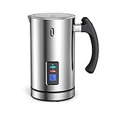 TaoTronics Automatic Milk Frother Warmer Electric Liquid Heater with Hot Milk Functionality, Stainless Steel Electric Milk Steamer for Latte, Cappuccino, Hot Chocolate
