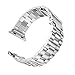iiteeology Compatible with Apple Watch Band Series 11/10/9/8/7 46mm/45mm, Ultra 3/Ultra 2 49mm, Series 6/5/4 SE 3 44mm, Series 3/2/1 42mm, Stainless Steel Metal Link Band for iWatch - Silver