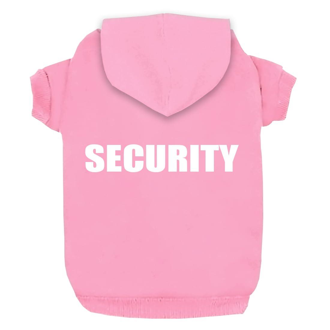 Izefia Security Dog Hoodies Clothes Apparel Winter Sweatshirt Warm Sweater Cotton Puppy Hoodie for Small Dog Medium Large Cat Pink, M