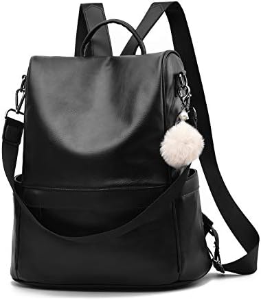 Amazon.com: Taremoci Fashion PU Leather Backpack Purse for  display picture 2