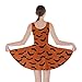 CowCow Womens Halloween Witches Cats Bats Skull Ghost Pumpkin Monster Party Skater Dress, XS-5XL