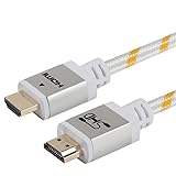 Super High-Definition 4k x 2k 2.0V Ethernet HDMI Cable, 25 Feet - Silver