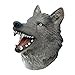 Tecesy Wolf Hand Puppet Toys, Soft Rubber Realistic Wolf Head, Role Play Toy for Kids