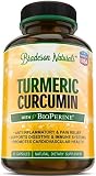 Turmeric Curcumin with Black Pepper 1200mg. Premium Pain Relief & 100% Natural Anti-Inflammatory with 95% Standarized Curcuminoids. Antioxidant & Joint Support. Non-GMO & Gluten Free