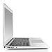 iDOO Marble Pattern Case for [ MacBook Air 11 inch ] (Model: A1370 and A1465 )- Matte Rubber Coated Hard Shell Cover - White