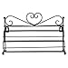 AISHN Nail Polish Rack with Metal Heart Design, 3 Tiers Nail Polish Storage Display Makeup Organizer Shelf Case