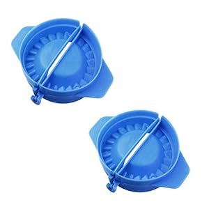 MEGZ BAKEWARE Plastic Gujia Maker (Pack of 2) Gujiya Mould Multicolor Medium Size