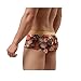 Men's Underwear,Neartime Classic Briefs Man Flower Print Boxer Under Wear Full Briefs (L, Orange)