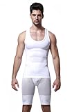 GKVK® Mens Slimming Body Shaper Vest Shirt Abs Abdomen Slim