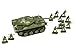 WESTMINSTER INC. Battery Operated Tank in A Tin with 12 Green Army Men for Battle Play