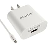 Archeer USB Wall Charger with Quick Charge 3.0 Technology for Galaxy S7/S6/Edge, LG G5 (White)