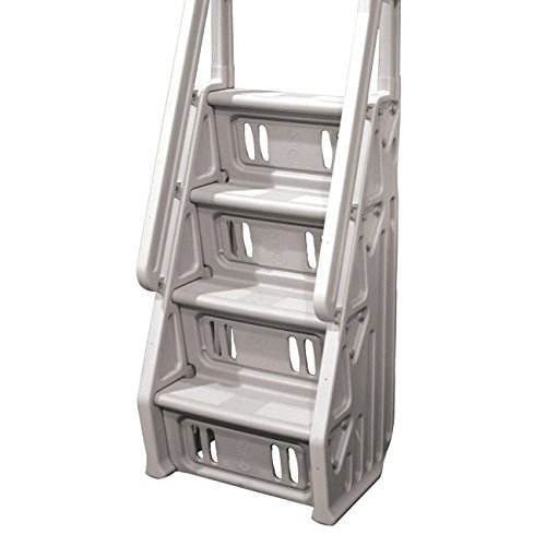 Vinyl Works Deluxe In Step 46 - 60" Above Ground Swimming Pool Ladder, Taupe