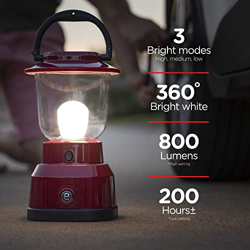 Enbrighten LED Large Camping Lantern, Battery Powered, USB Charging
