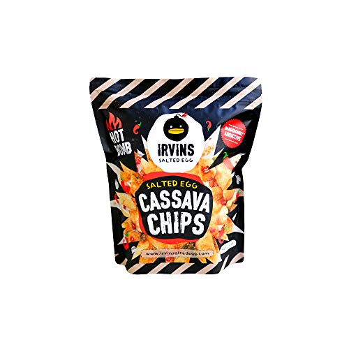 IRVINS Salted Egg Cassava Chips HOT BOMB 230g (LARGE SIZE)