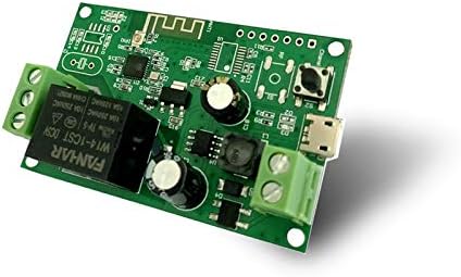 WIFI Momentary Inching Relay Self-locking Switch Module Wireless Relay Switch Module for Household Appliances, Compatible with Alexa Echo Google home, DC 7-32V DIY Switch Module for Garage Door Opener