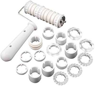 17 pcs Fondant Ribbon Cutter Embosser Roller for Cake, Decorating, sugarcraft, Fondant by RIVENBERT