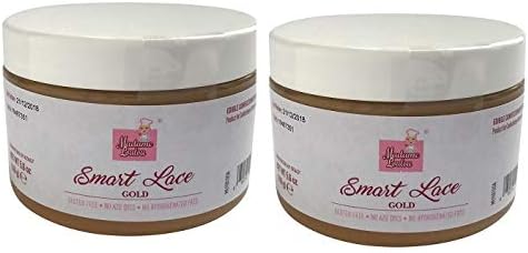 Madame Loulou Smart Lace, Edible & Ready-to-Use Cake Lace Decor Duos for cakes, cookies and more 160g ea. (Gold x 2)