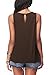 iGENJUN Womens Summer Tank Tops Casual Sleeveless Blouses Summer Basic Tank Shirt,Coffee,M