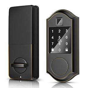 Narpult Smart Door Lock, Fingerprint Electronic Deadbolt Door Lock, Keyless Entry Door Lock Featuring Auto-Locking…
