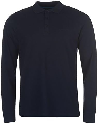 Pierre Cardin Mens Plain Long Sleeve Polo Shirt