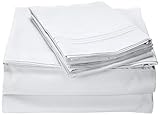 Clara Clark Premier 1800 Series 4pc Bed Sheet Set - Queen, White