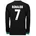 Fan Kitbag Ronaldo #7 Real Madrid Away Long Sleeve Youth Soccer Jersey & Shorts Kids Premium Gift Kitbag ✮ BONUS Ronaldo #7 Picture Backpack