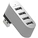 Sabrent Premium 4 Port Aluminum Mini USB 2.0 Hub [90&deg;/180&deg; Degree Rotatable] (HB-UMMC) primary