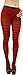 ToBeInStyle Women's Colorful Opaque Striped Tights Pantyhose Stocking Hosiery - Black/Red - One Size