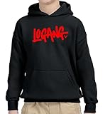 New Way 771 - Youth Hoodie Logang Logan Paul Maverick Savage Unisex Pullover Sweatshirt Large Black