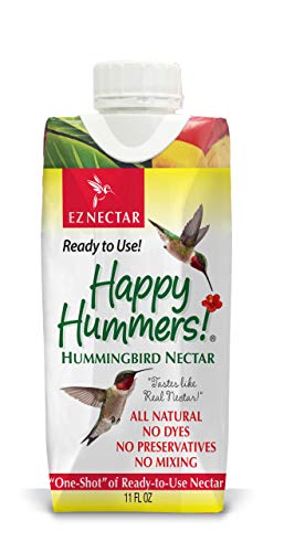 EZNectar Refill "One-Shot" - The Only Ready-to-Use Hummingbird Nectar "Exactly Like Flower" Nectar. Patented, No Preservatives or Dyes, Hummingbird Food - Nectar (1 piece) 11 FL OZ TOTAL